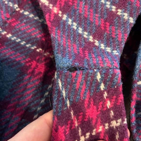 Vintage 60’s plaid wool sleeveless dress, small - Picture 7 of 13